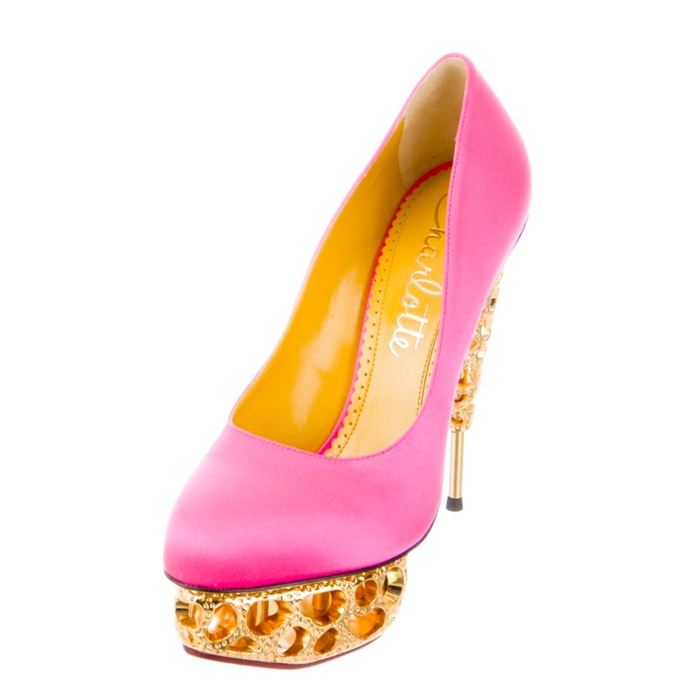 CHARLOTTE OLYMPIA Objets D'Art Gold Sculptured 37.5 - Picture 7 of 9
